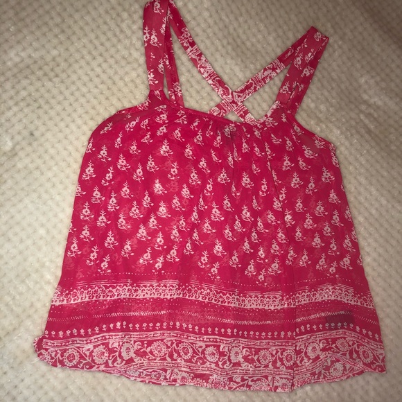 Express Tops - Express pink flower tank top